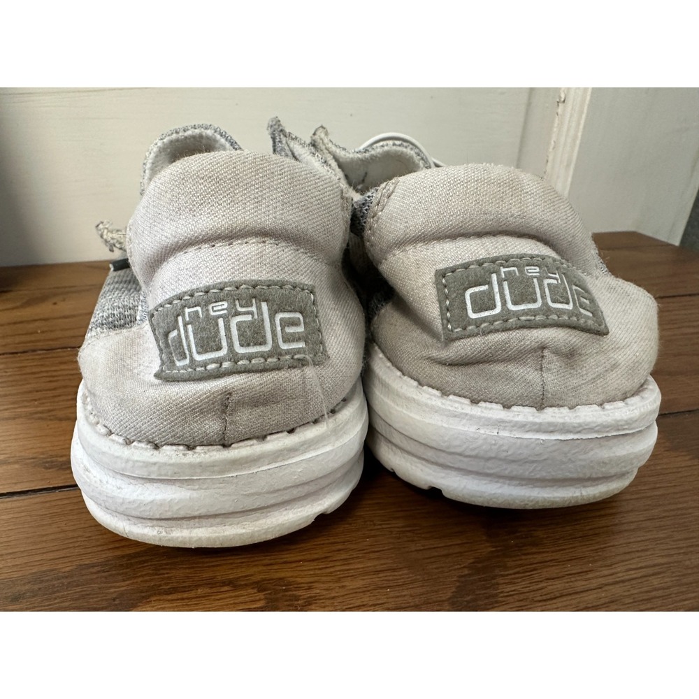 Hey Dude Shoes Womens Size 8 Wendy Sox Glacier Grey Casual Slip Ons - Picture 6 of 9